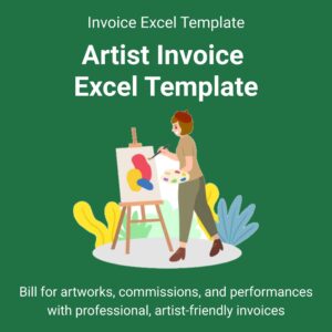 Artist Invoice Excel Template