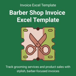 Barber Shop Invoice Excel Template