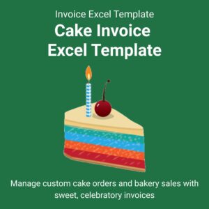 Cake Invoice Excel Template
