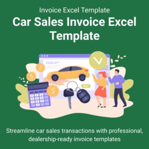 Car Sales Invoice Excel Template