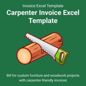 Carpenter Invoice Excel Template