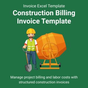 Construction Billing Invoice Template