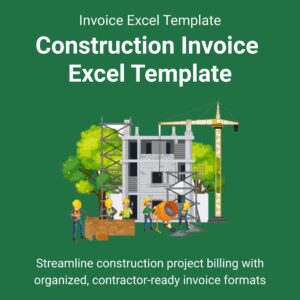 Construction Invoice Excel Template