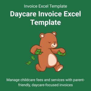 Daycare Invoice Excel Template