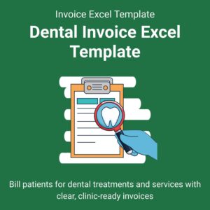 Dental Invoice Excel Template