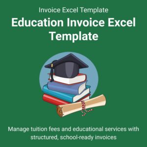 Education Invoice Excel Template
