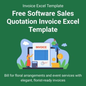 Free Software Sales Quotation Invoice Excel Template
