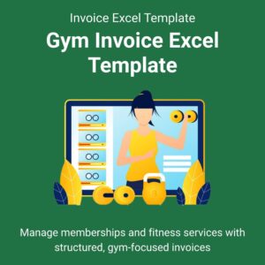 Gym Invoice Excel Template