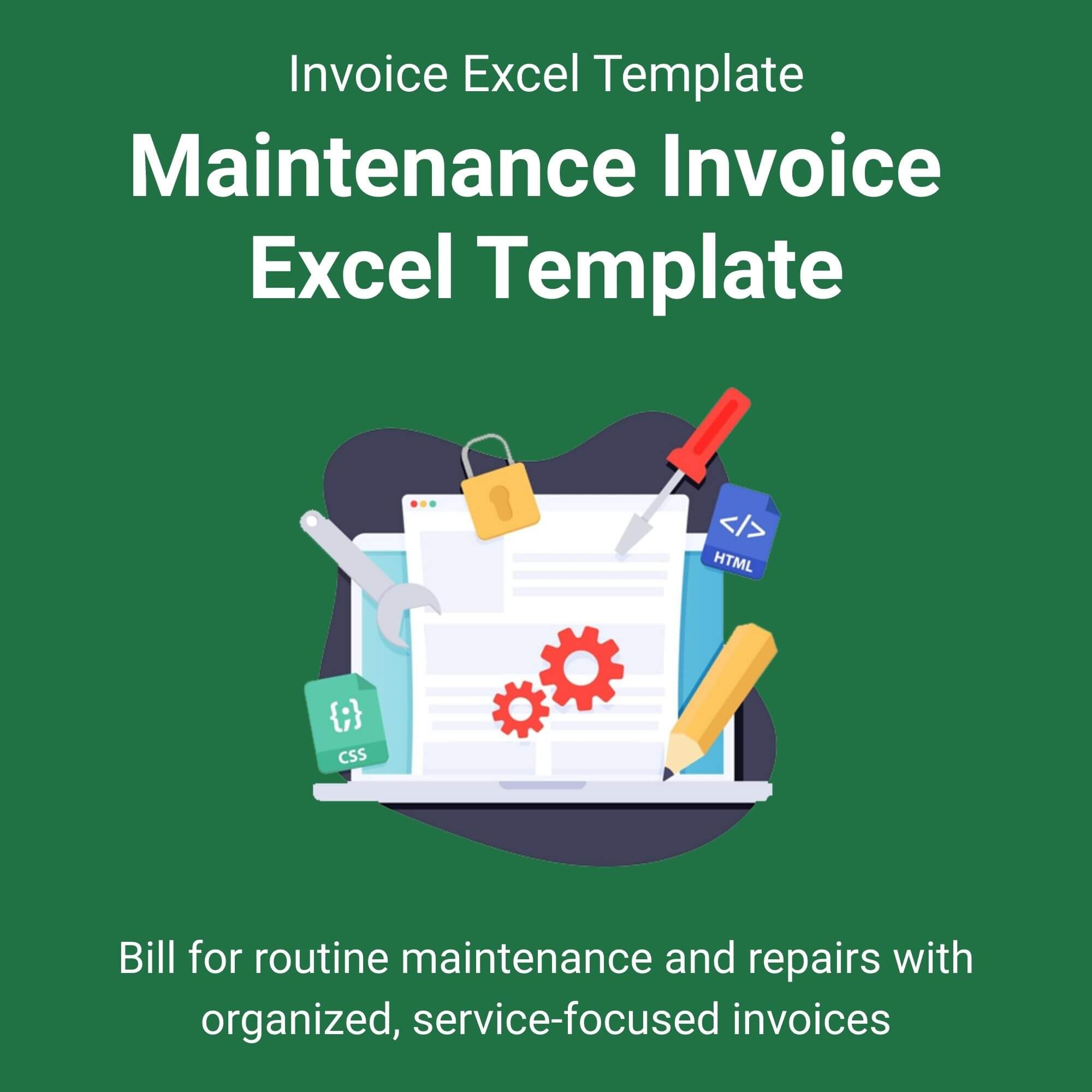 Maintenance Invoice Excel Template