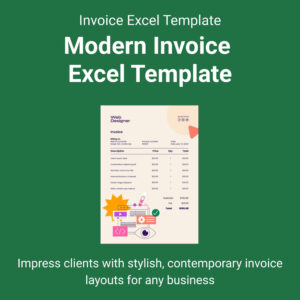 Modern Invoice Excel Template