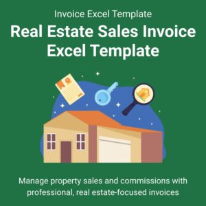 Real Estate Sales Invoice Excel Template