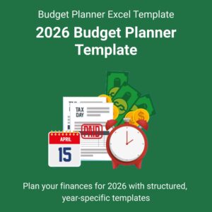 2026 Budget Planner Template