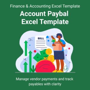Account Paybal Excel Template