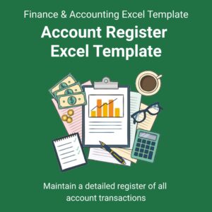 Account Register Excel Template