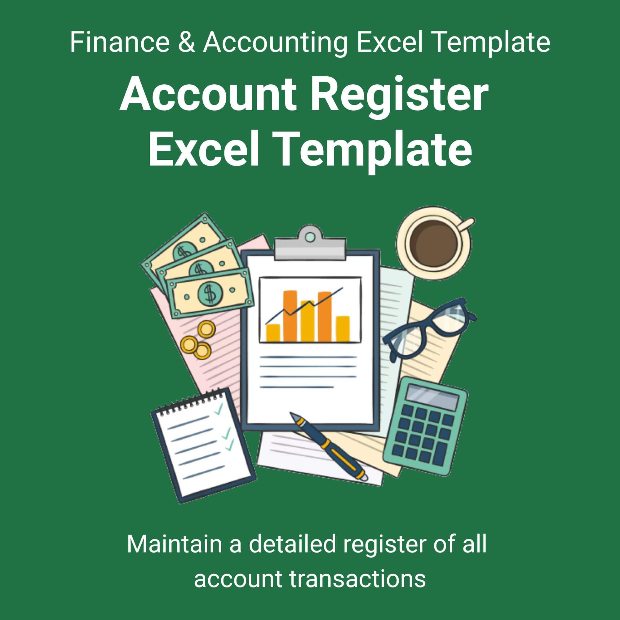 Account Register Excel Template