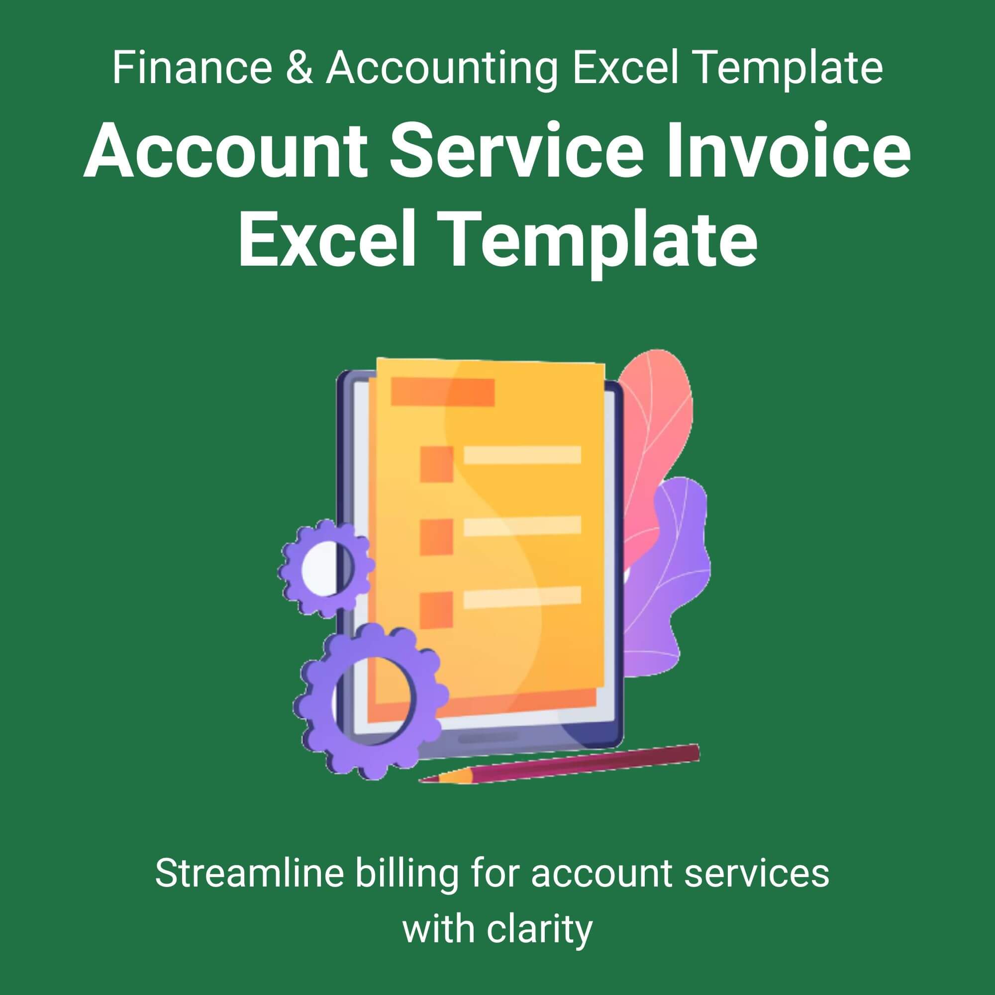 Account Service Invoice Excel Template
