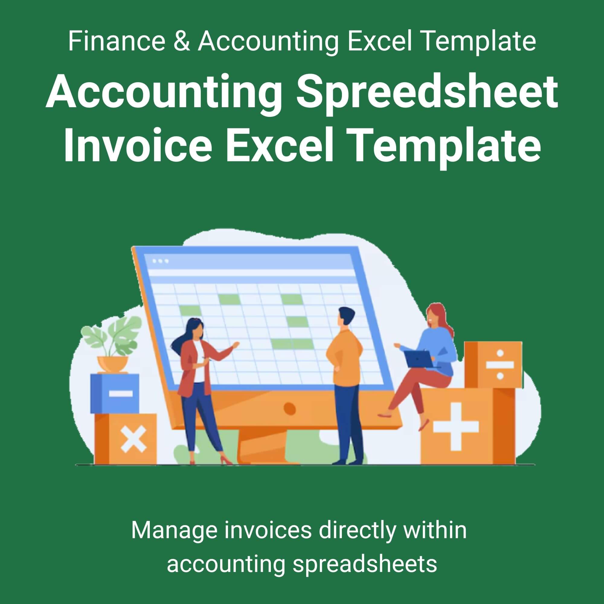 Accounting Spreedsheet Invoice Excel Template