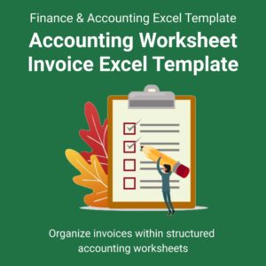 Accounting Worksheet Invoice Excel Template
