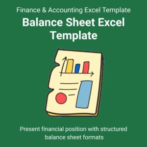 Balance Sheet Excel Template