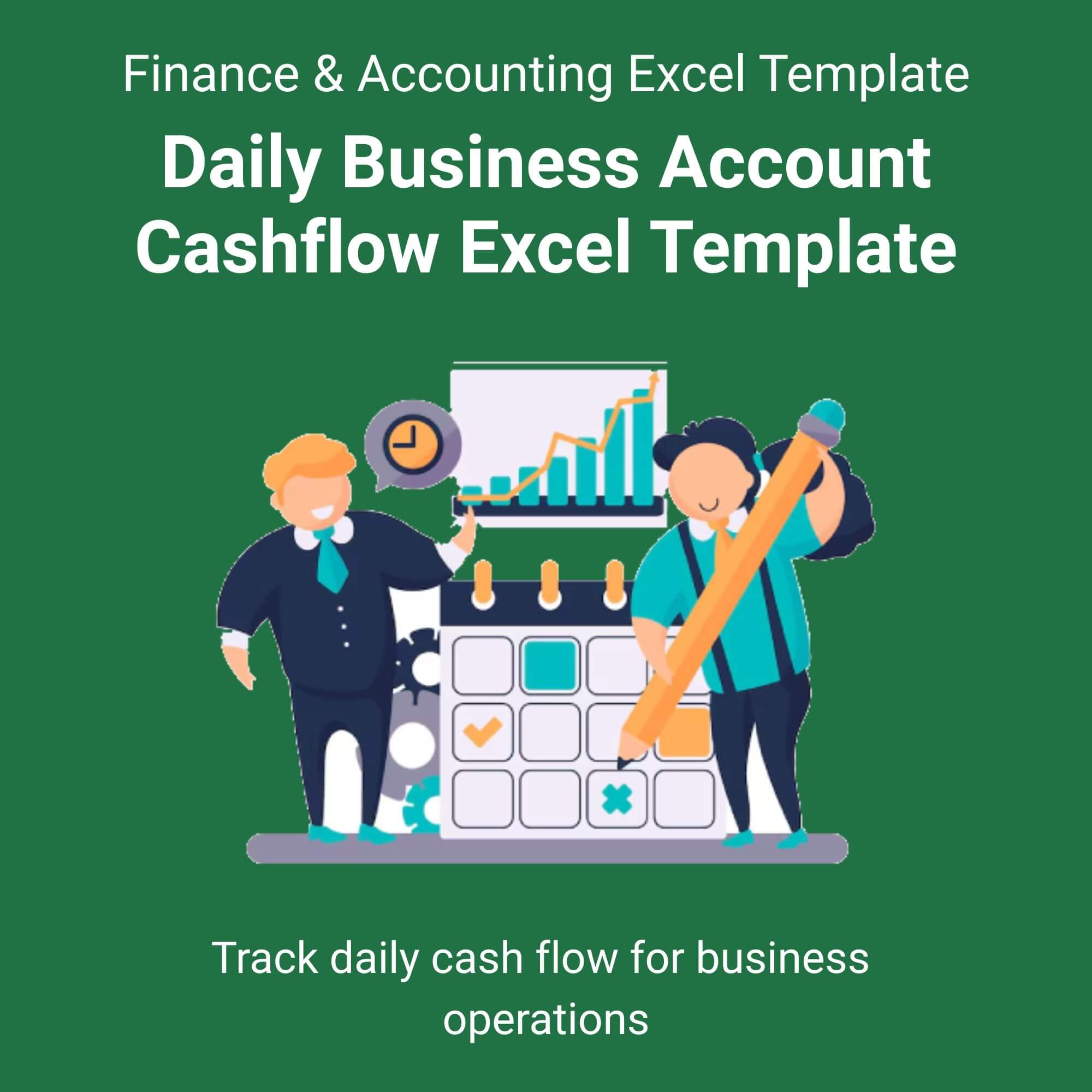 Daily Business Account Cashflow Excel Template