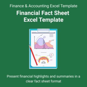 Financial Fact Sheet Excel Template