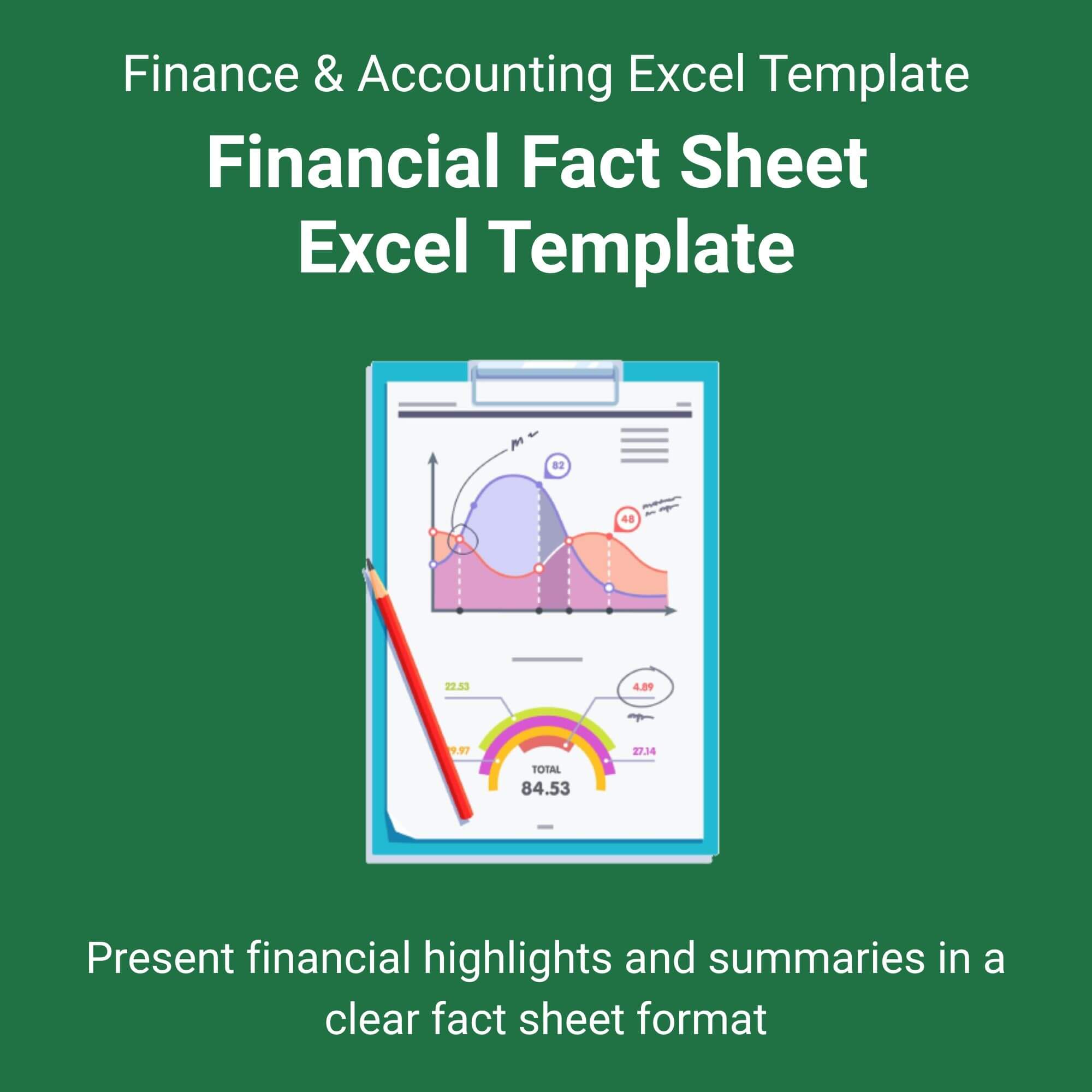 Financial Fact Sheet Excel Template