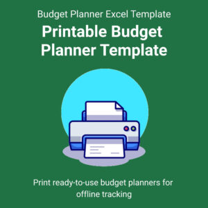 Printable Budget Planner Template