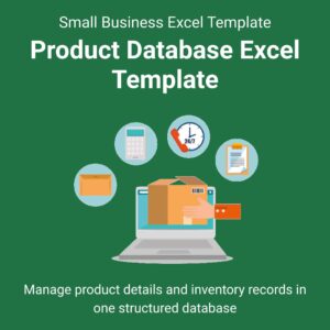 Product Database Excel Template