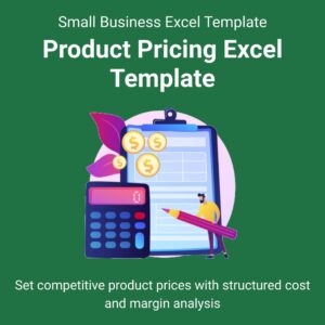 Product Pricing Excel Template