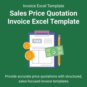 Sales Price Quotation Invoice Excel Template