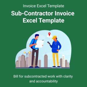 Sub-Contractor Invoice Excel Template