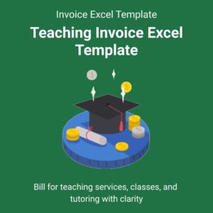 Teaching Invoice Excel Template