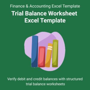 Trial Balance Worksheet Excel Template