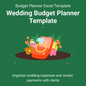 Wedding Budget Planner Template