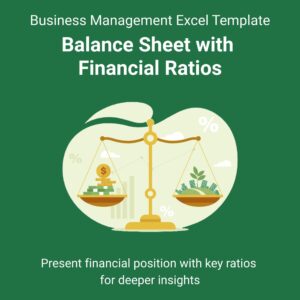Balance Sheet with Financial Ratios Excel Template