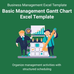 Basic Management Gantt Chart Excel Template