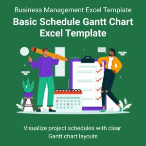 Basic Schedule Gantt Chart Excel Template
