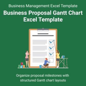 Business Proposal Gantt Chart Excel Template