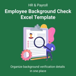 Employee Background Check Excel Template