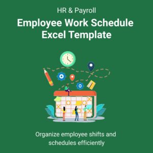 Employee Work Schedule Excel Template