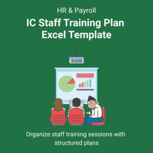 IC Staff Training Plan Excel Template