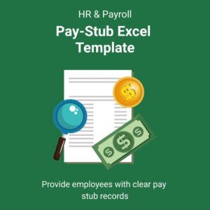 Pay Stub Excel Template