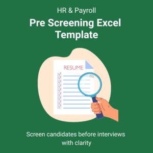 Pre Screening Excel Template