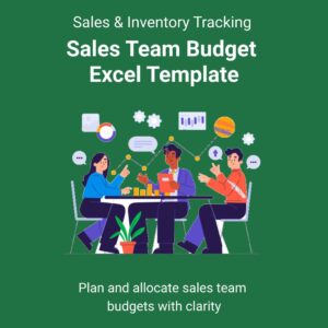 Sales Team Budget Excel Template