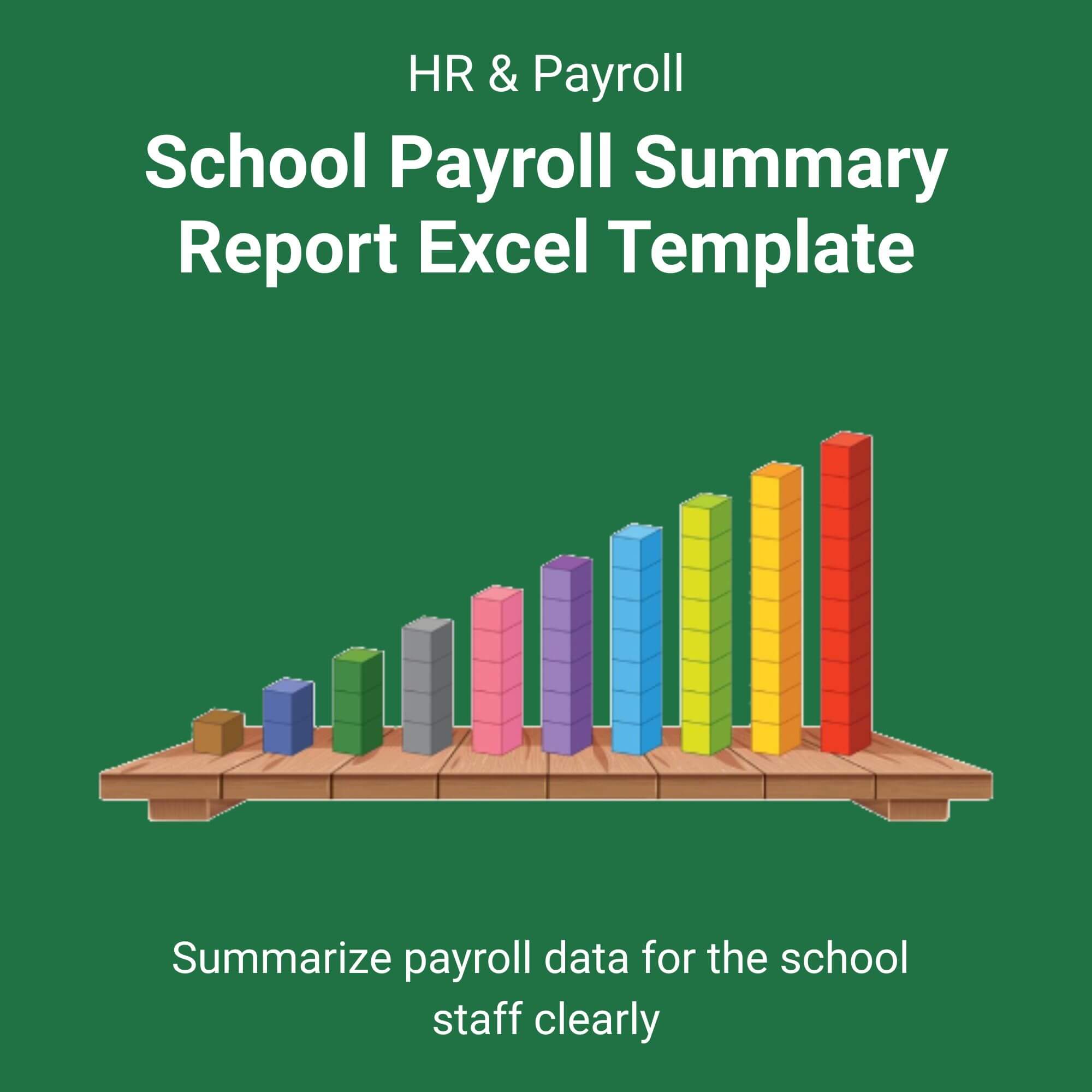 School Payroll Summary Report Excel Template