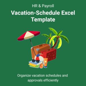 Vacation Schedule Excel Template